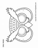 Owl Mask Printable Kids Crafts Masks Animal Patterns Freekidscrafts Template Craft Templates Coloring Print Woodland Halloween Pattern Colouring Pages Fun sketch template