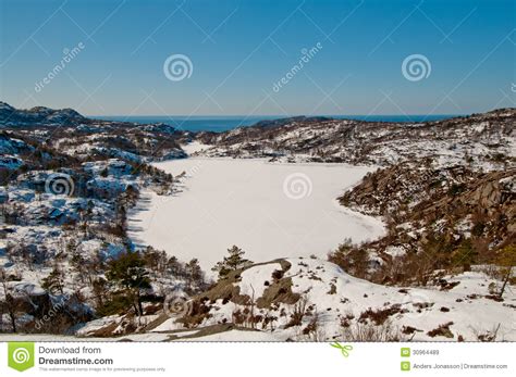 kustlijn stock afbeelding image  horizon koel fjord