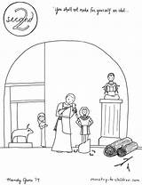 Idols Children Ministry Commandments Commandment Kids 2nd Lesson sketch template