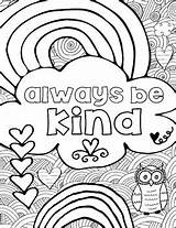 Coloring Pages Mindset Growth Set Kindness Kids Sheets Adult Mindfulness Colouring Matters Mindful Activities Printables sketch template