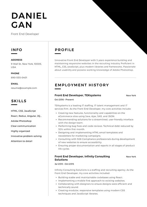 programmer resume sample good resume examples