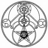 Alchemy Circle Dark Symbols Transmutation Array Summoning Book Deviantart Tower Occult Choose Board Sacred Geometry sketch template