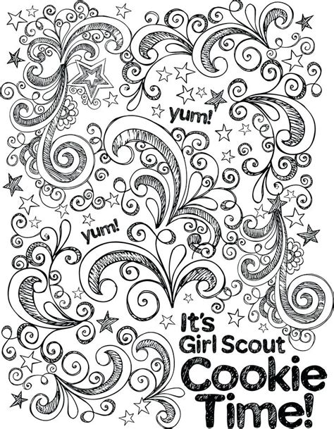 girl scout cookie coloring pages  getcoloringscom  printable
