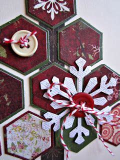 layered hexagon shapes christmas scrapbook pages christmas