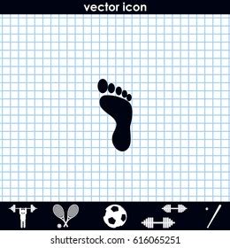 foot symbol icon footstep illustration stock vector royalty
