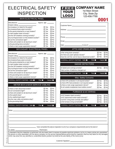 Electrical Safety Inspection Form Printit4less