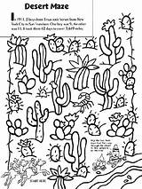 Desert Coloring Cactus Pages Maze Kids Sheet Printable Texas Clipart Sheets Crayola River Drawing Library Boys Au Find Ecosystem Google sketch template