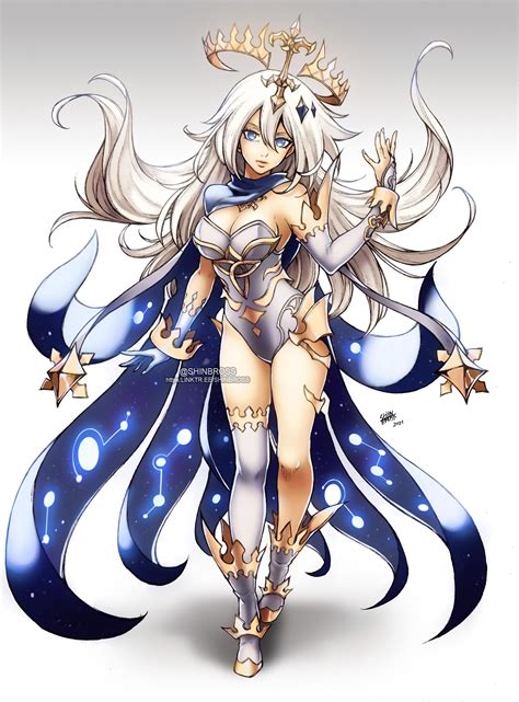 Paimon Goddess Form Final Boss Character Design Shinbross