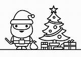 Babbo Albero Kerstman Kerstboom Kleurplaat Weihnachtsbaum Weihnachten Weihnachtsmann Malvorlage Educima Scarica Stampare Educolor Afb sketch template