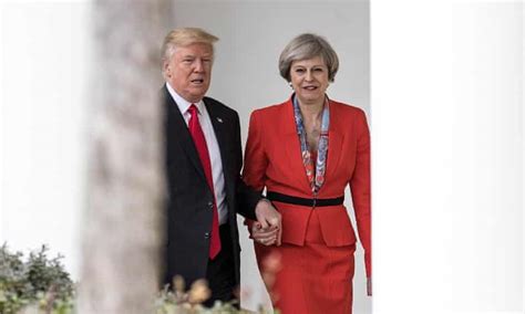 How Donald Trump S Hand Holding Led To Panicky Call Home By Theresa May