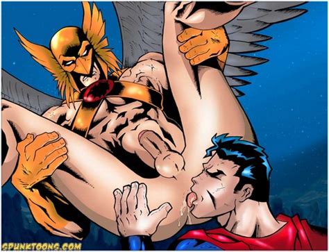 rule 34 dc gay hawkman justice league male penis rimjob rimming spunk toons superman wings