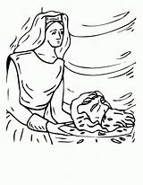 Baptist Beheaded sketch template