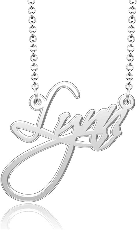 Lynn Custom Name Necklaces For Women Sterling Silver