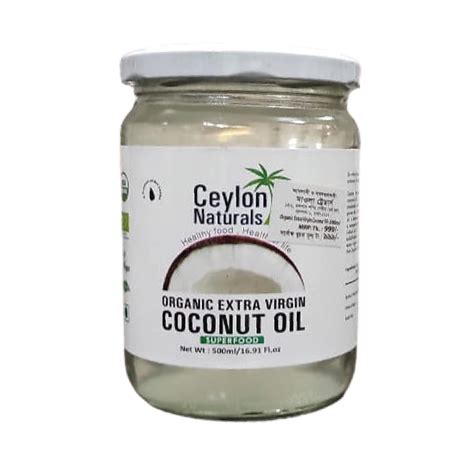Ceylon Natural Organic Extra Virgin Coconut Oil 500 Ml Dokani
