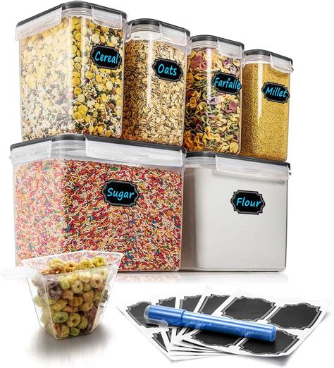 airtight food storage containers wildone cereal dry food storage container set