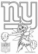 Coloring Pages Giants York Nfl Maatjes Football Winx Sheets Template sketch template