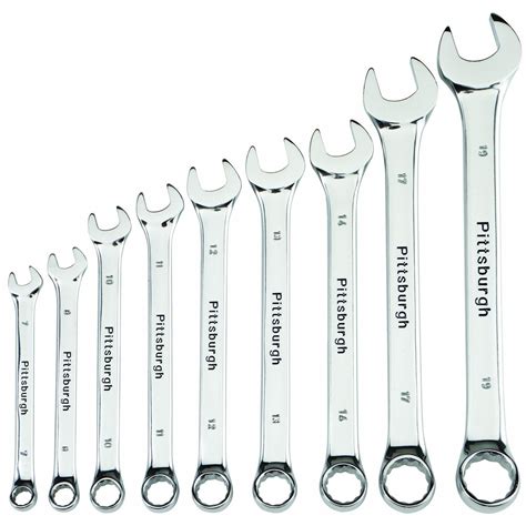 piece metric highly polished combo wrench set