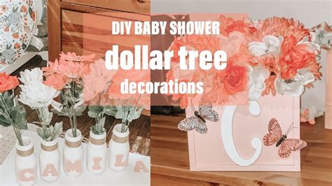 easy diy baby shower decorations  dollar tree