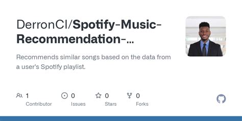 github derronclspotify  recommendation system recommends