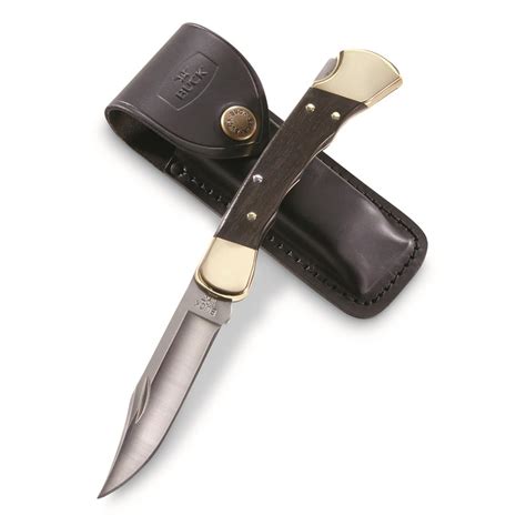 Buck Knives 110 Folding Hunter Knife Finger Grooves 717024 Folding