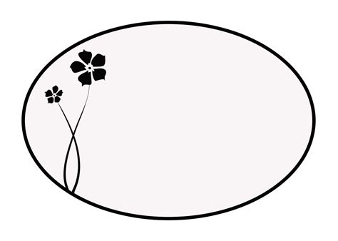 printable oval template clipart