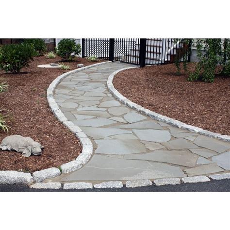 nantucket pavers cobblestone         granite gray edger