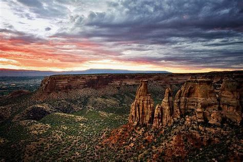 from the overlook colorado national monument art print by ronda