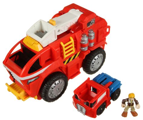 playsets mobile headquarters  optimus prime transformers rescue bots autobot