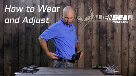 wear  adjust  concealed carry iwb holster youtube