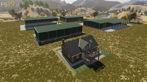 placeable cattle ranch pack   fs mods farming simulator  mods