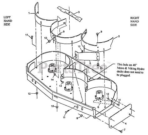 exmark mk exmark  mulching kit underside   mower deck parts lookup  diagrams