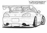 Honda S2000 Malvorlagen Voltex S2k Civic Template Printablecolouringpages Credit Ausdrucken Motorworldhype sketch template