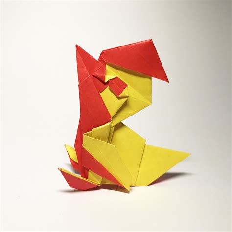 rooster origami rooster fold  design  ryan dong  flickr