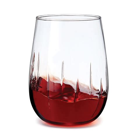stemless aerating wine glasses set of 4 glassware