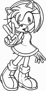 Amy Hedgehog sketch template