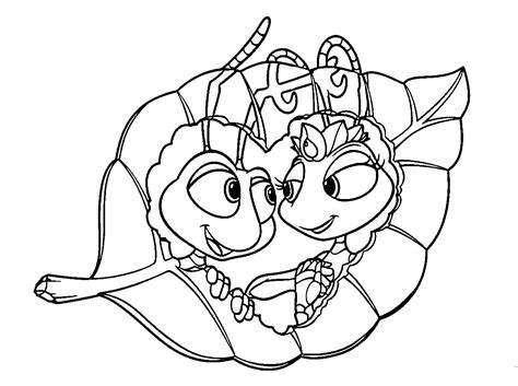 bugs life coloring pages wecoloringpagecom