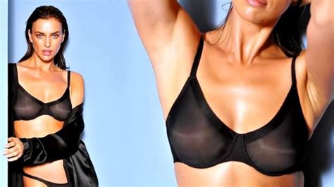 irina shayk in provocative see through underwear 12