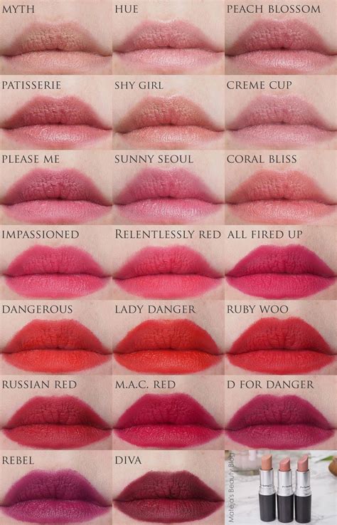mac matte lipsticks review  swatches fashion foody