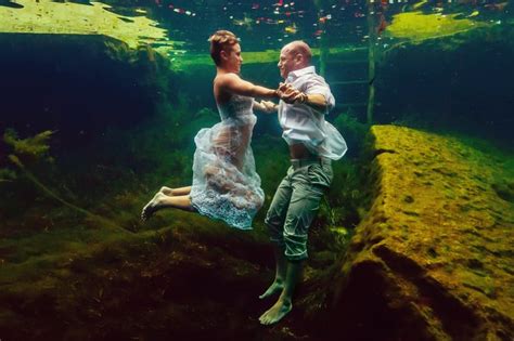 underwater trash the wedding dress shoot popsugar love and sex photo 62