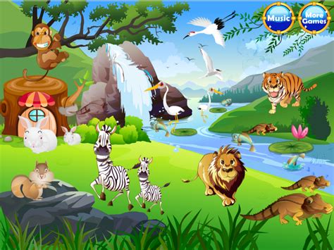 gambar kartun kebun binatang trend