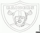 Raiders Logo Oakland Coloring Printable Pages Nfl Football sketch template