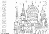 Eid Mubarak Fitr Ul Colour Islamic Ramadan Themumeducates sketch template