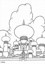 Coloring Palace Pages Print Aladdin Color Disney Aladin Hellokids Online Para Colorear sketch template