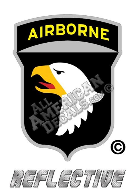 army airborne insignia reflective decal