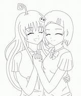 Coloring Pages Friends Friend Anime Forever Cute Girls Colouring Lineart Printable Tlr Color Getcolorings Print Comments Perfect Coloringhome Getdrawings Library sketch template