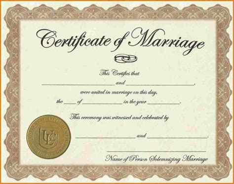 printable  editable marriage certificates