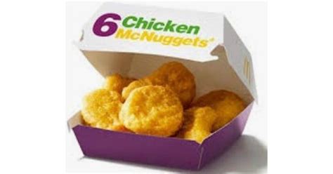 piece chicken mcnuggets  mcdonalds today