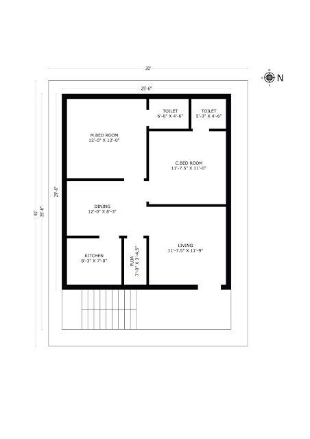 west face double bed room plan    feet home designs interior decoration ideas bhk