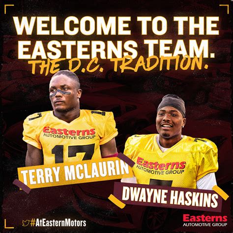 dynamic duo terry mclaurin  dwayne haskins  officially   squad  car dealer