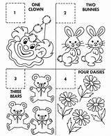 Counting Activities Coloring Count sketch template